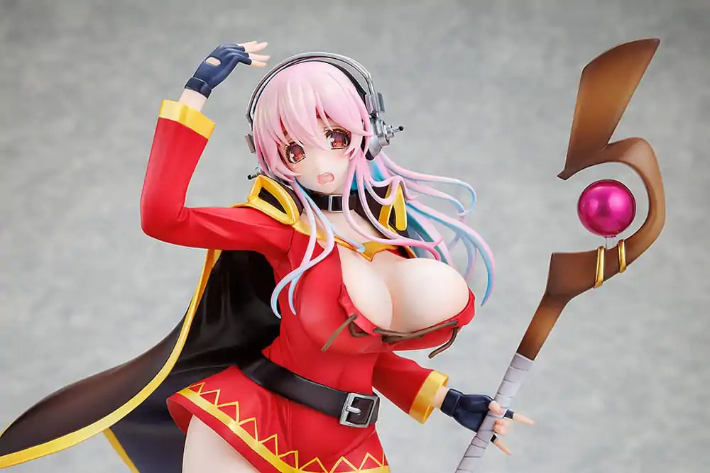 Super Sonico x Konosuba PVC Statue 1/7 Super Sonico Megumin Kollaboration Version 25 cm Produktfoto