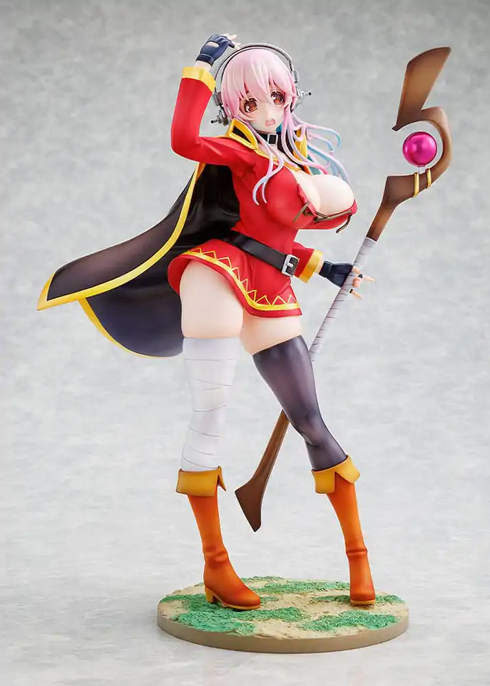 Super Sonico x Konosuba PVC Statue 1/7 Super Sonico Megumin Kollaboration Version 25 cm Produktfoto