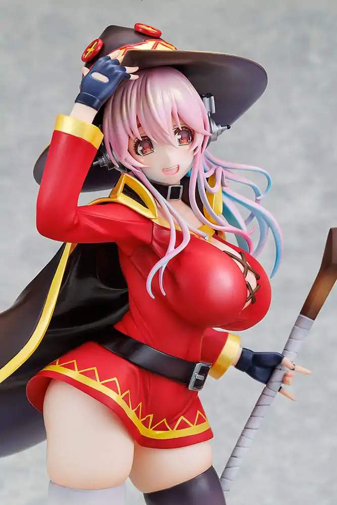 Super Sonico x Konosuba PVC Statue 1/7 Super Sonico Megumin Kollaboration Version 25 cm Produktfoto