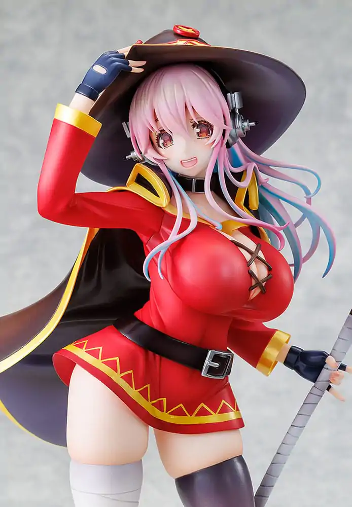 Super Sonico x Konosuba PVC Statue 1/7 Super Sonico Megumin Kollaboration Version 25 cm Produktfoto
