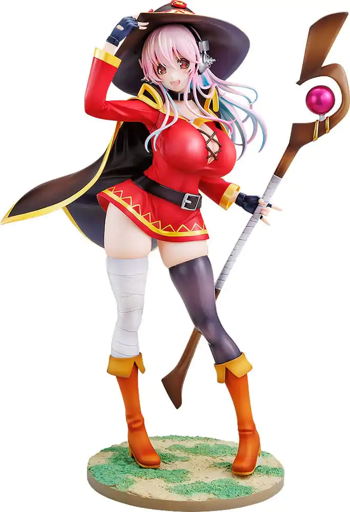 Super Sonico x Konosuba PVC Statue 1/7 Super Sonico Megumin Kollaboration Version 25 cm Produktfoto