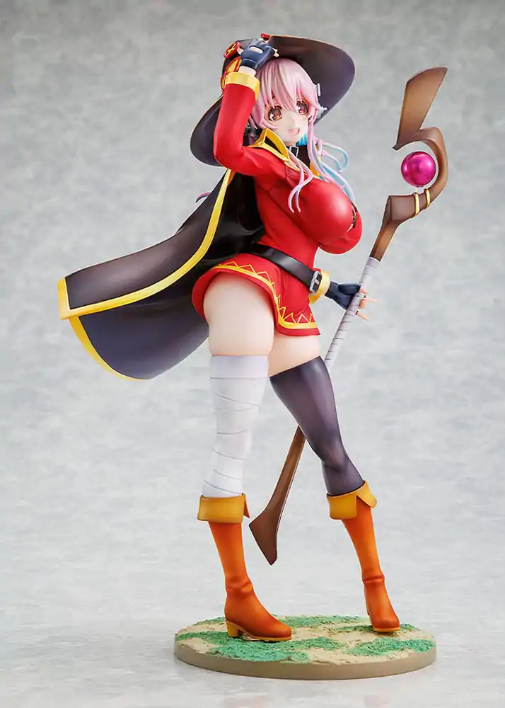 Super Sonico x Konosuba PVC Statue 1/7 Super Sonico Megumin Kollaboration Version 25 cm Produktfoto