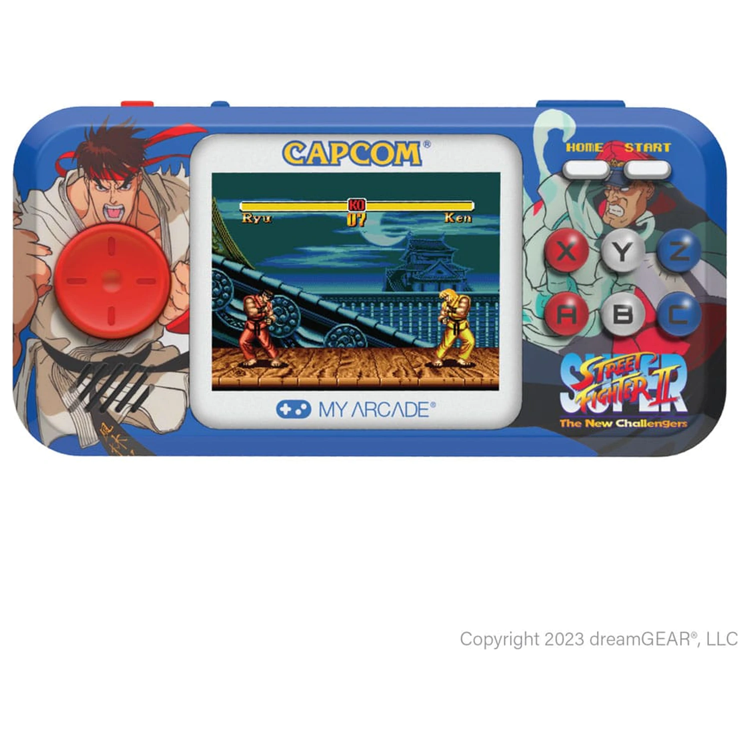 Super Street Fighter II tragbares Spielsystem Pocket Player Pro Produktfoto