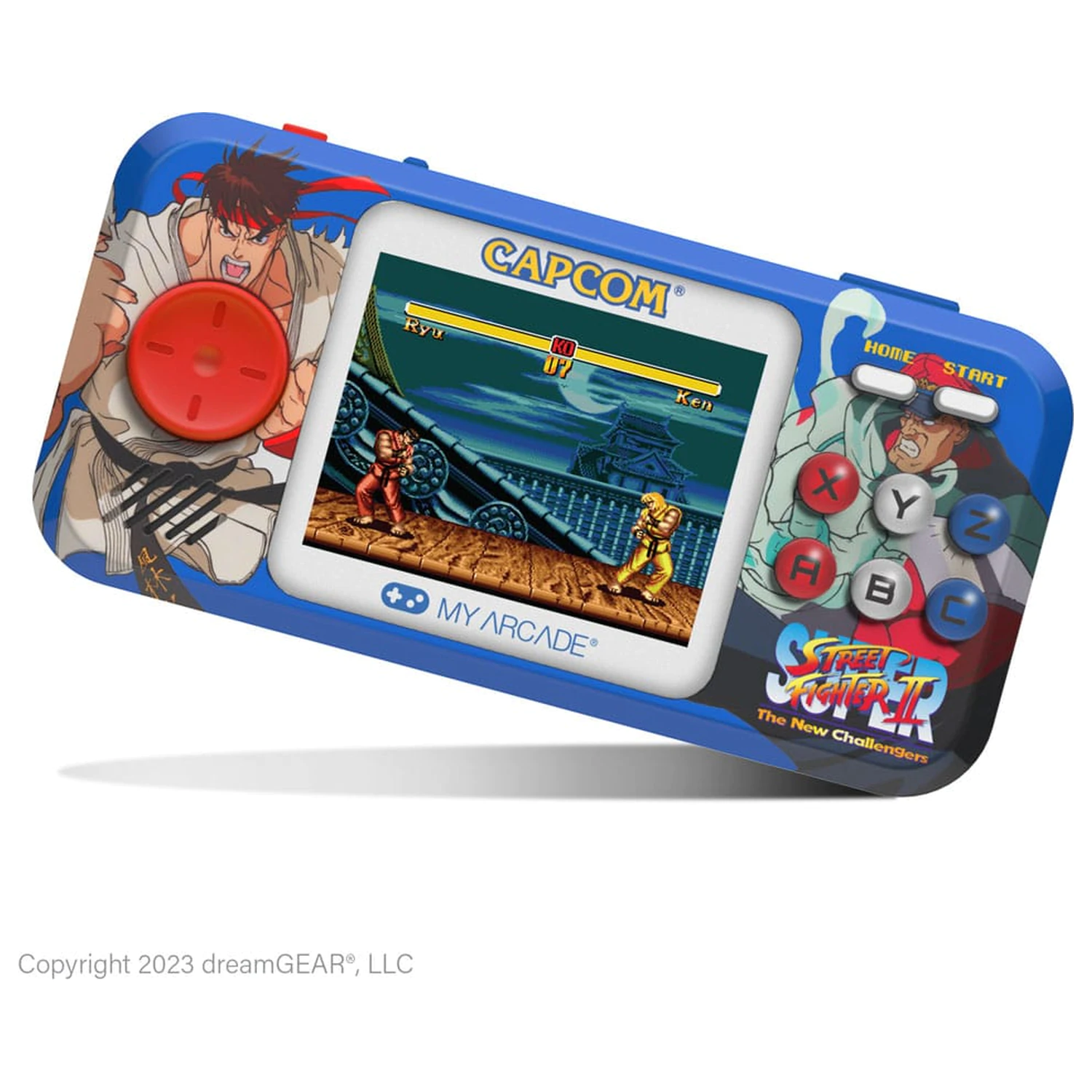 Super Street Fighter II tragbares Spielsystem Pocket Player Pro Produktfoto