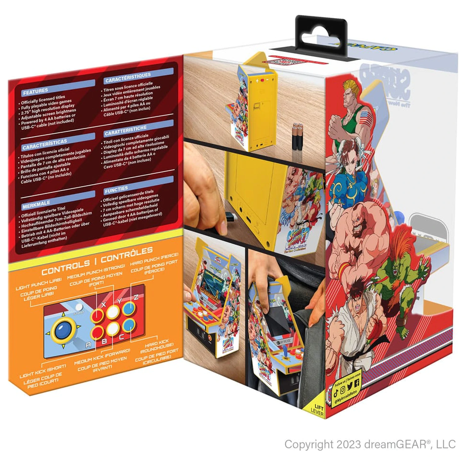 Super Street Fighter II tragbarer Retro Arcade Mikro Spielgerät Pro Produktfoto