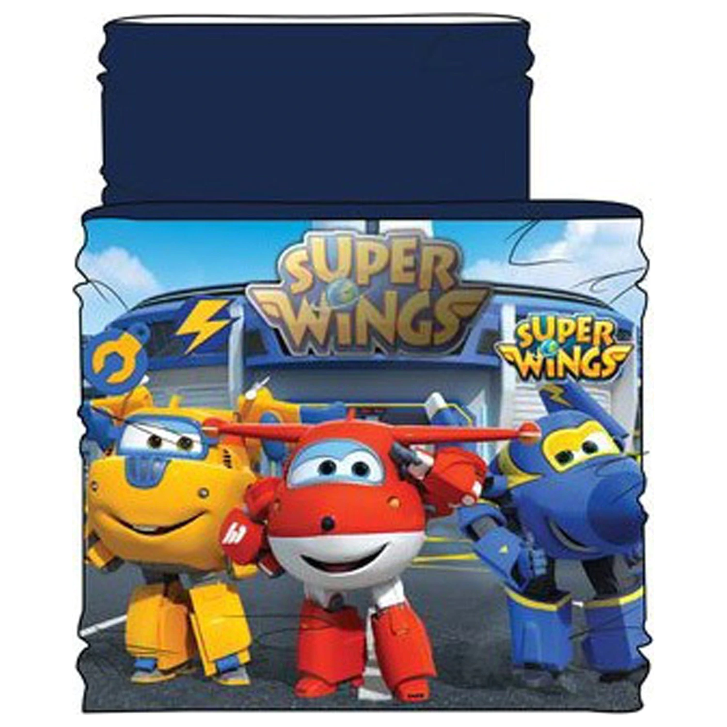 Super Wings Blauer Kinder Schal, Snood Produktfoto