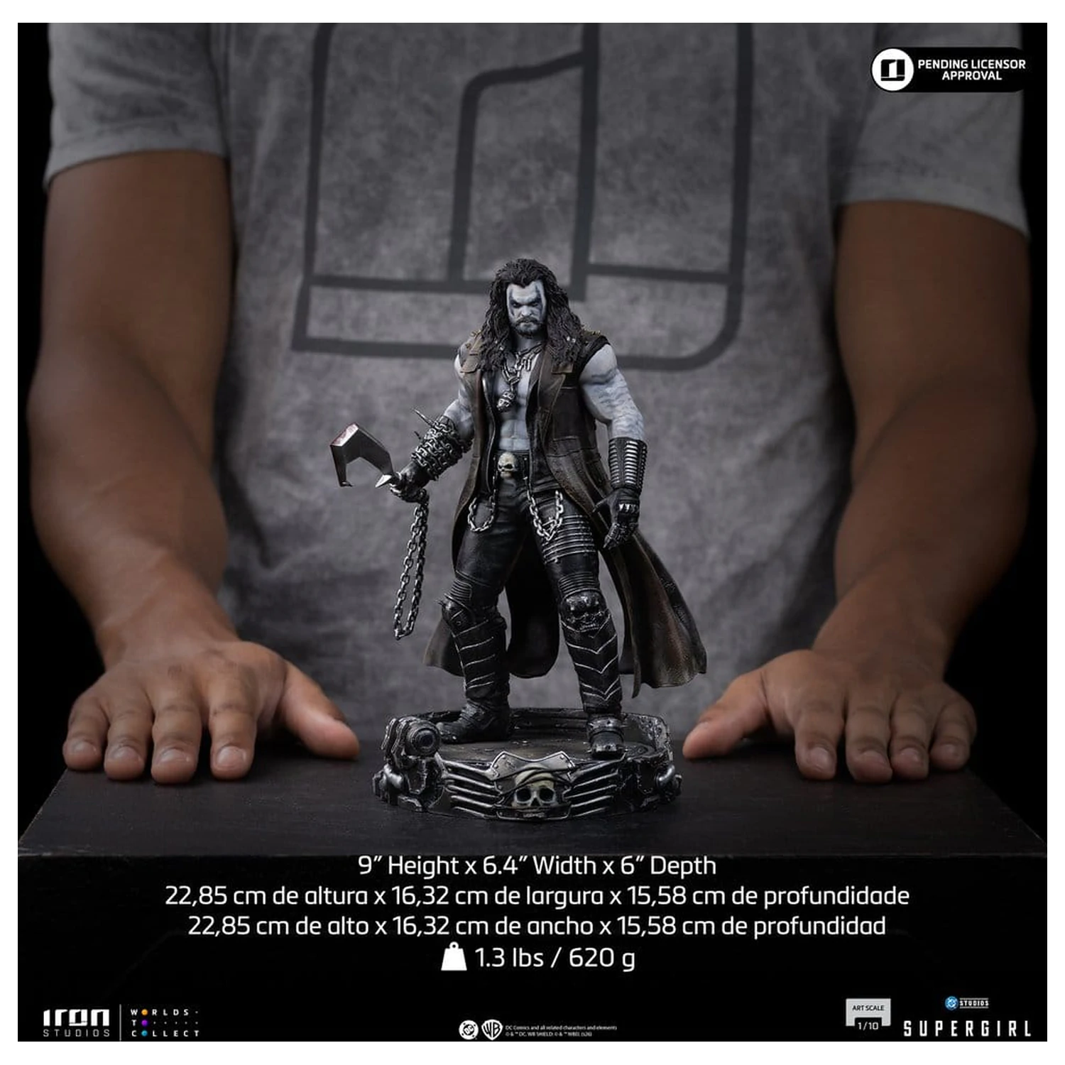 Supergirl Movie Art Maßstab Statue 1/10 Lobo 23 cm Produktfoto