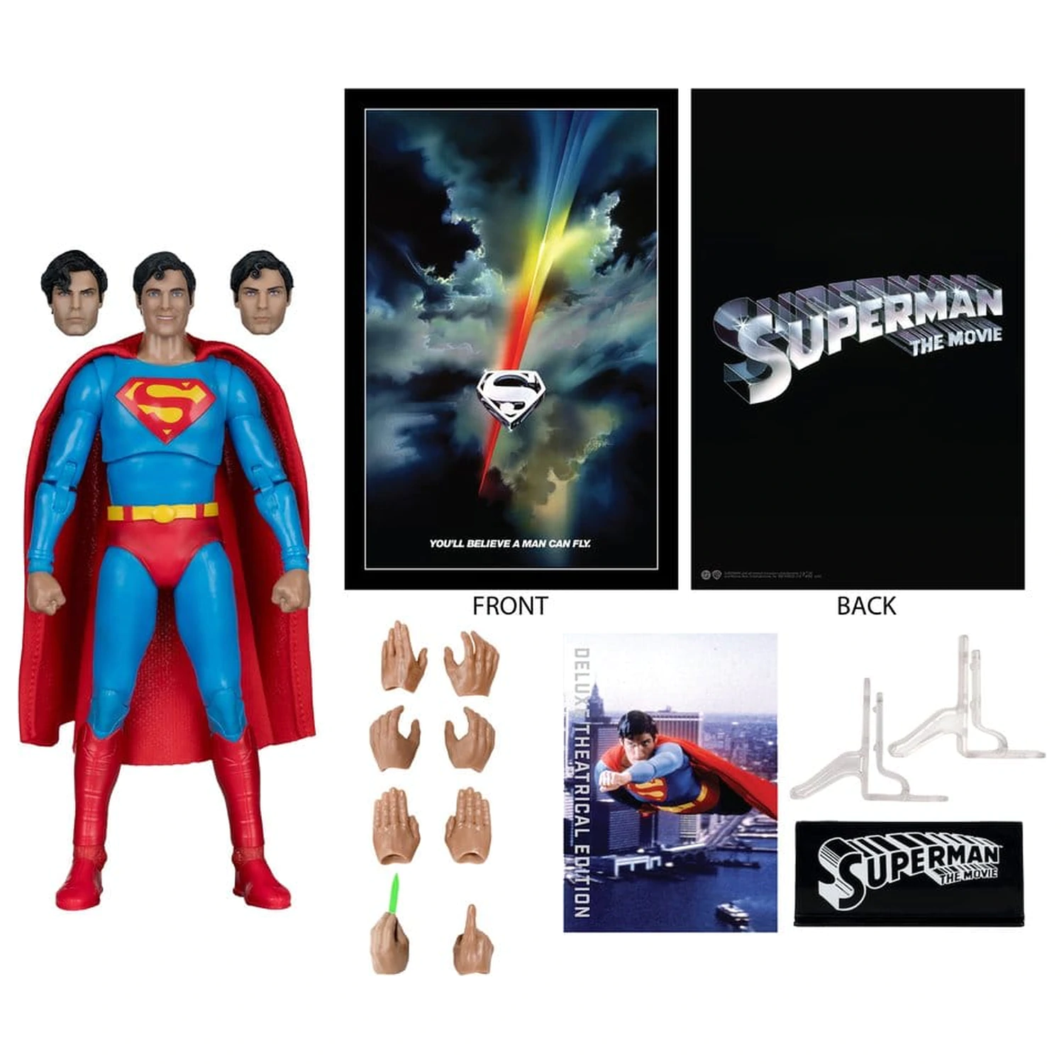 Superman (1978) DC Multiverse Deluxe Theatrical Edition Action Figur Superman 19 cm Produktfoto
