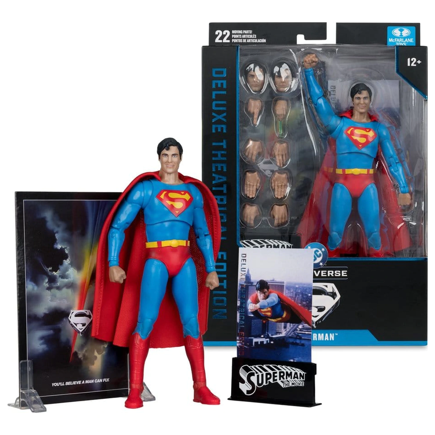 Superman (1978) DC Multiverse Deluxe Theatrical Edition Action Figur Superman 19 cm Produktfoto