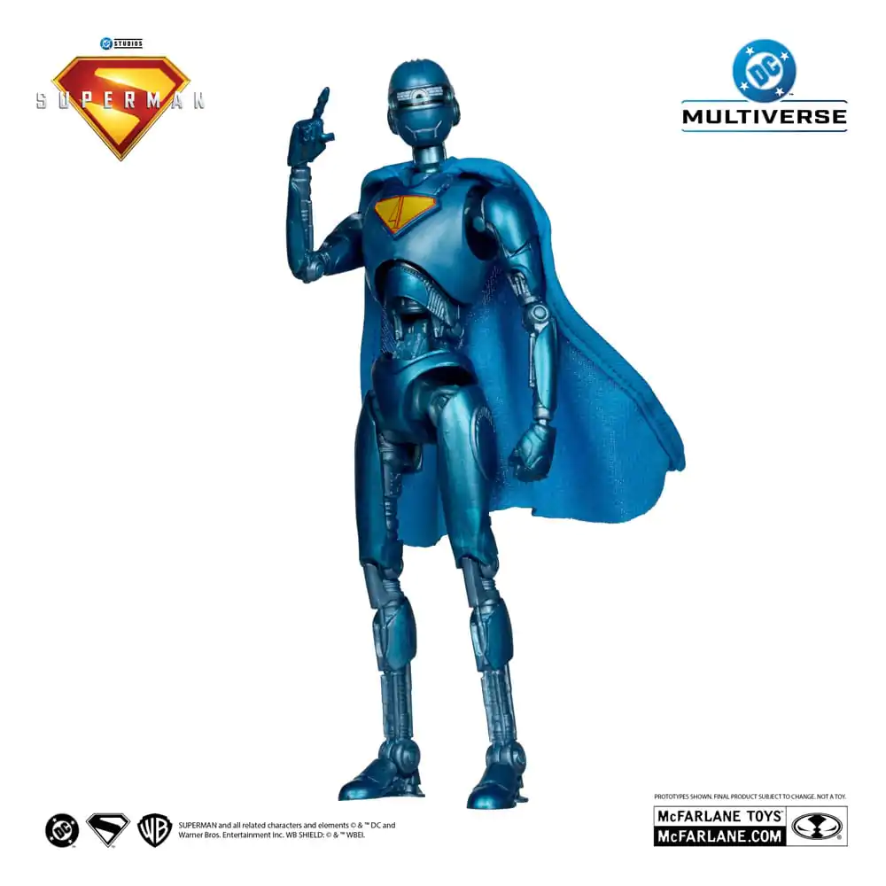Superman (2025) DC Multiverse Deluxe Action Figur Superman Roboter (Red Platinum Edition) 18 cm Produktfoto