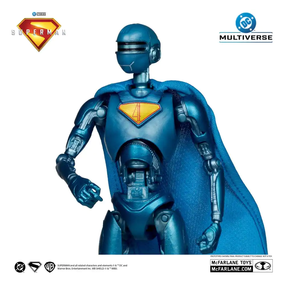 Superman (2025) DC Multiverse Deluxe Action Figur Superman Roboter (Red Platinum Edition) 18 cm Produktfoto