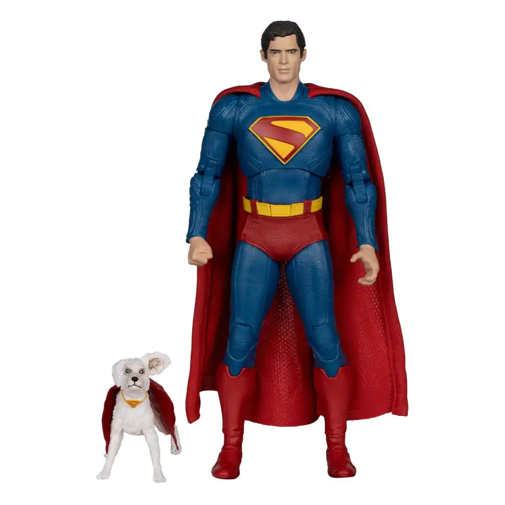 Superman (2025) DC Multiverse Deluxe Actionfigur Superman mit Krypto dem Superhund 18 cm Produktfoto