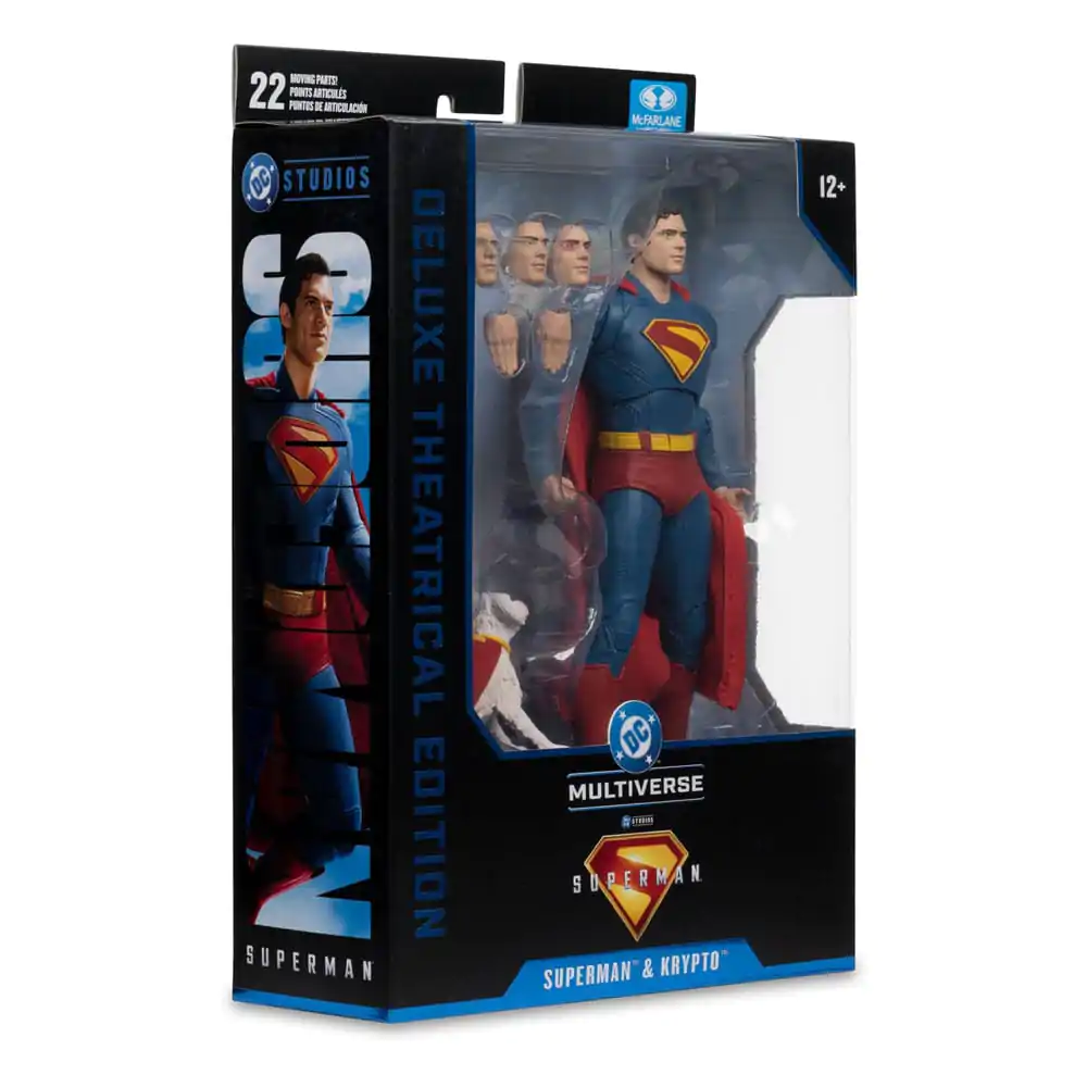 Superman (2025) DC Multiverse Deluxe Actionfigur Superman mit Krypto dem Superhund 18 cm Produktfoto
