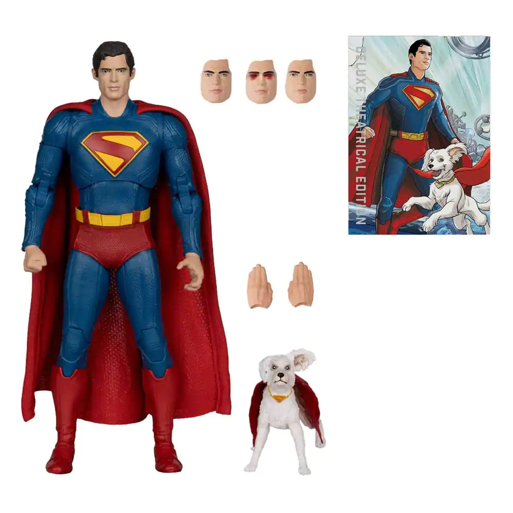 Superman (2025) DC Multiverse Deluxe Actionfigur Superman mit Krypto dem Superhund 18 cm Produktfoto