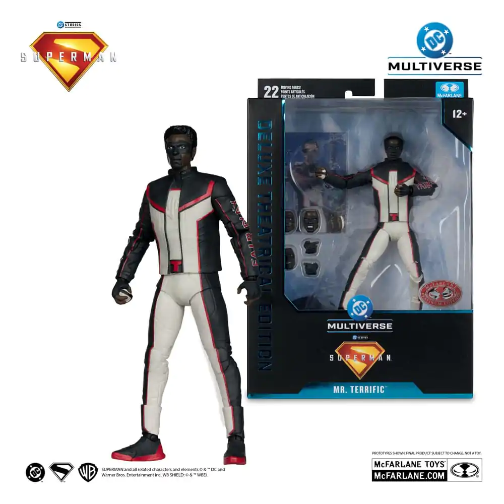 Superman (2025) DC Multiverse Deluxe Theatrical Edition Actionfigur Mr. Terrific (Red Platinum Edition) 18 cm Produktfoto
