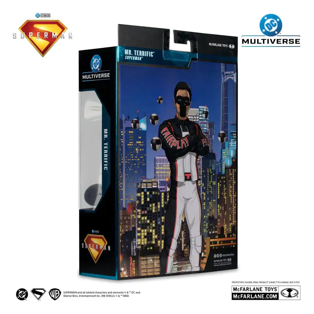 Superman (2025) DC Multiverse Deluxe Theatrical Edition Actionfigur Mr. Terrific (Red Platinum Edition) 18 cm Produktfoto