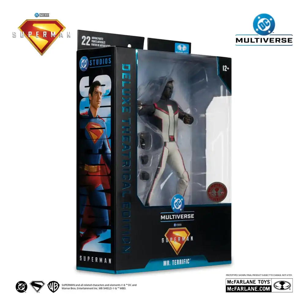 Superman (2025) DC Multiverse Deluxe Theatrical Edition Actionfigur Mr. Terrific (Red Platinum Edition) 18 cm Produktfoto