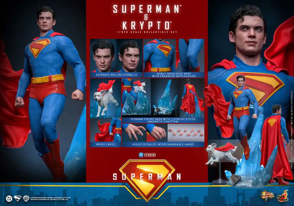 Superman (2025) Movie Masterpiece Actionfigur 1/6 Superman & Krypto 33 cm Produktfoto