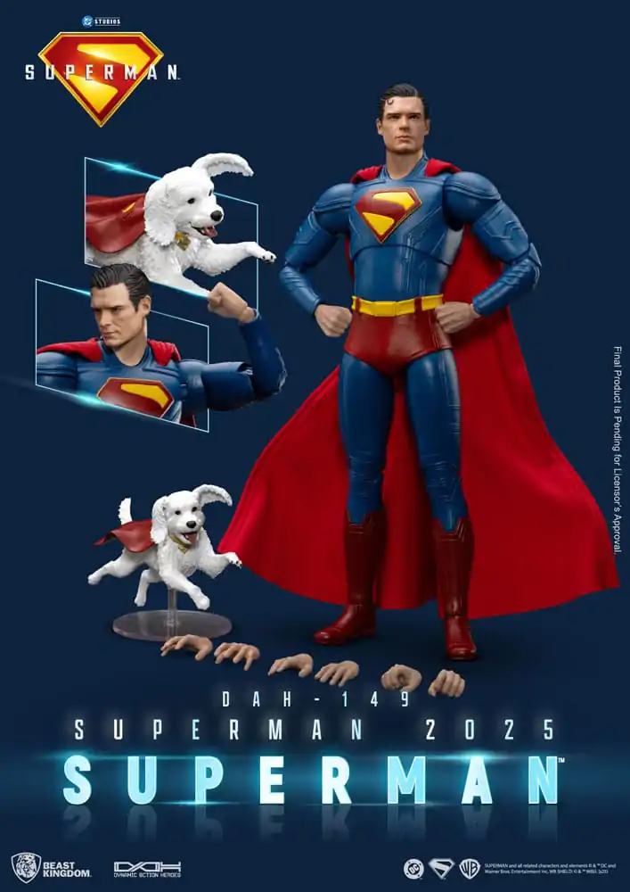 Superman (2025) Action-Figur Superman & Krypto 21 cm Produktfoto