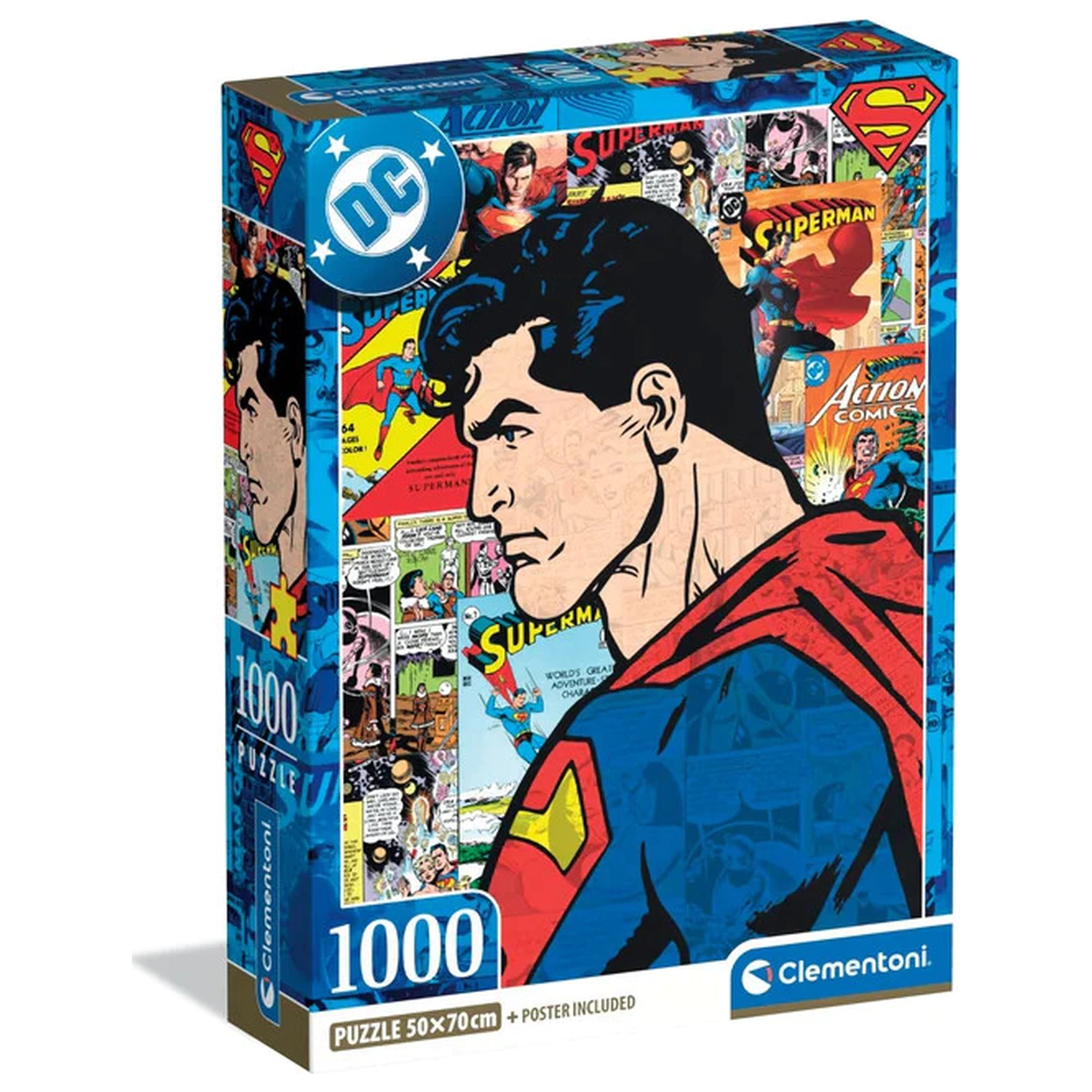 Superman Comic 1000-teiliges Kompakt Puzzle Produktfoto