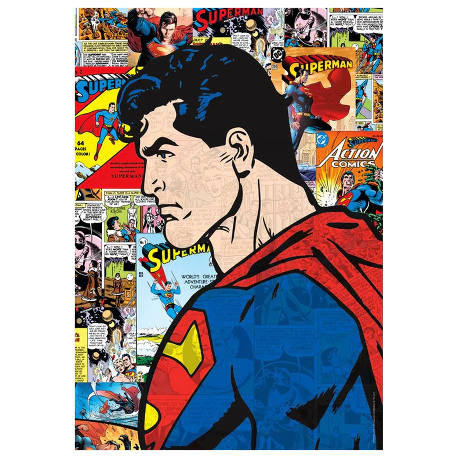 Superman Comic 1000-teiliges Kompakt Puzzle Produktfoto
