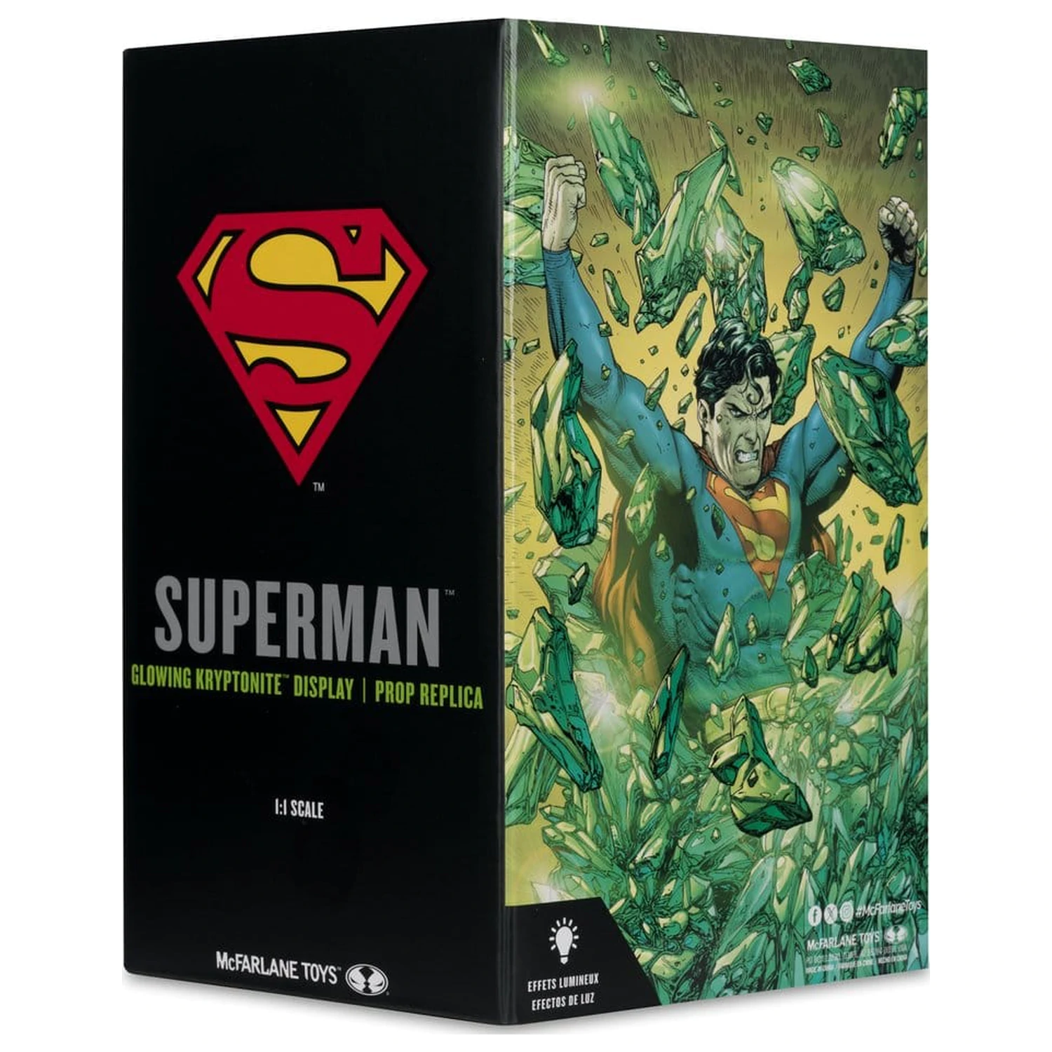 Superman DC Direct Nachbildung 1/1 Kryptonit-Display (Gold Label) 18 cm Produktfoto