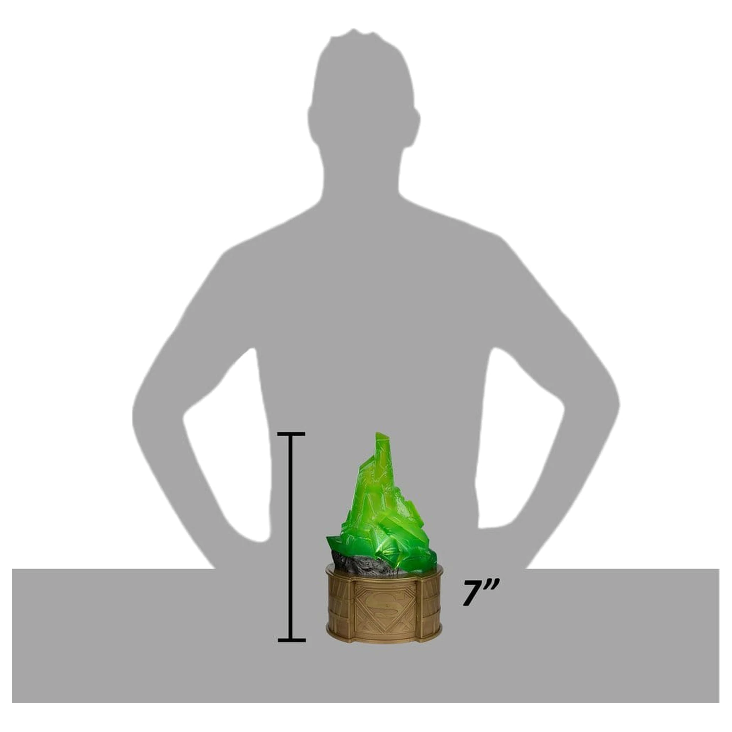 Superman DC Direct Nachbildung 1/1 Kryptonit-Display (Gold Label) 18 cm Produktfoto