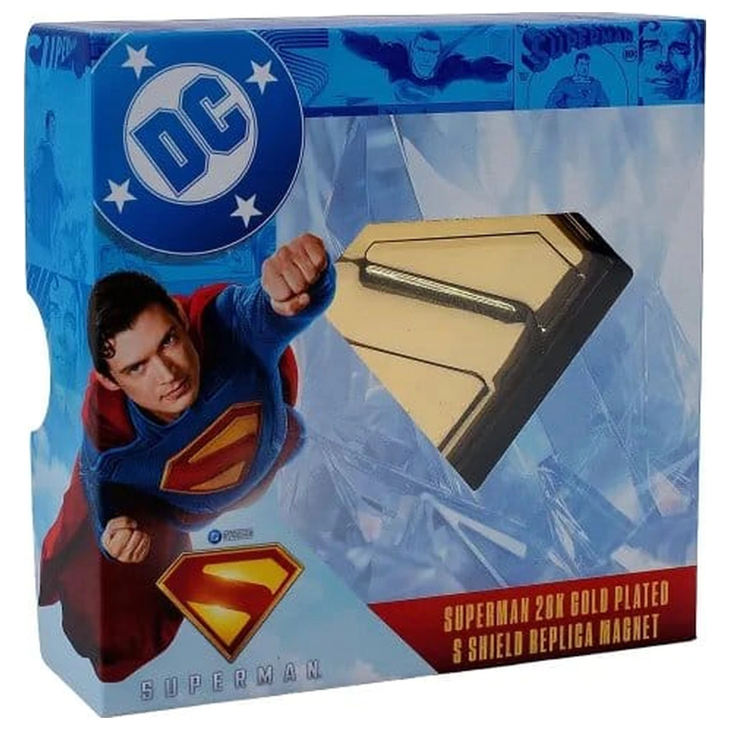 Superman Gold Shield Replica Magnet Produktfoto