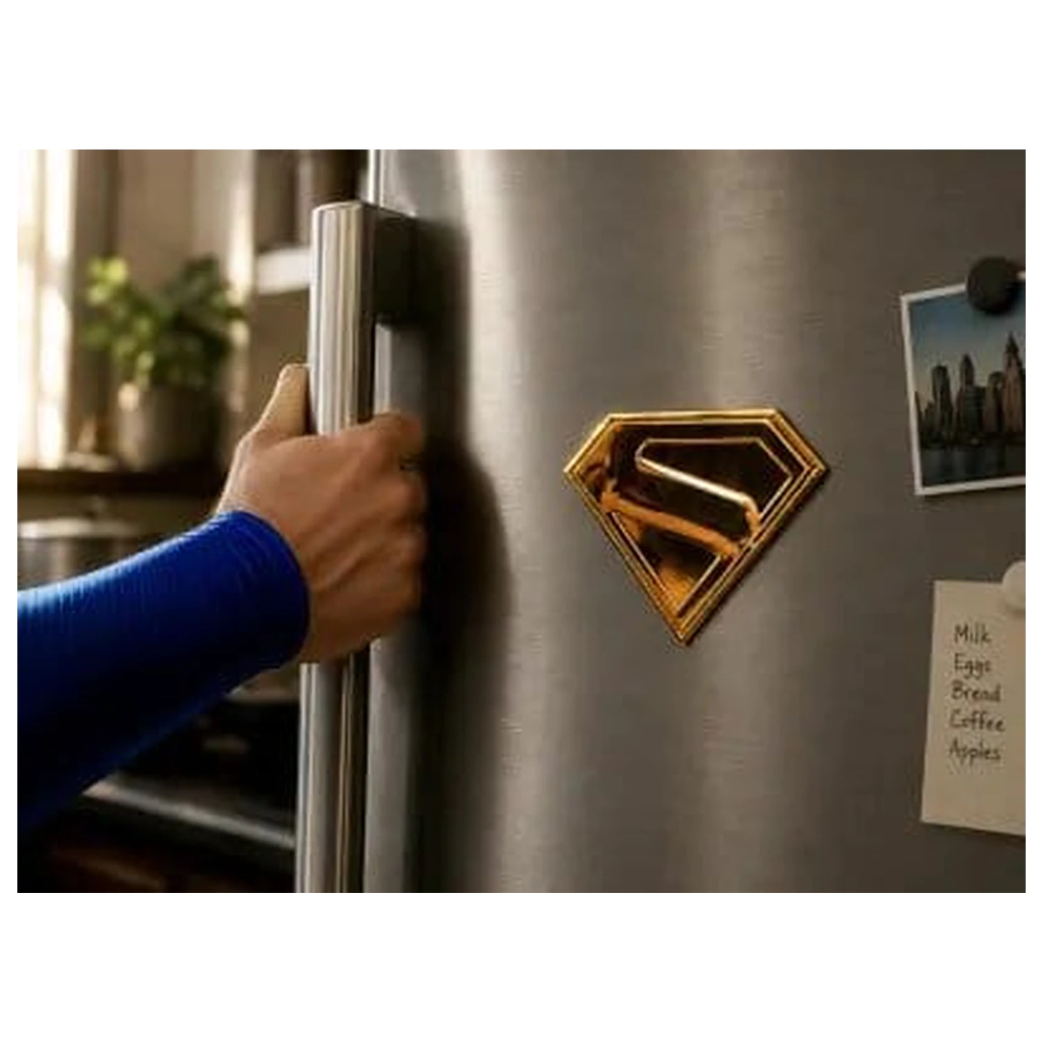 Superman Gold Shield Replica Magnet Produktfoto