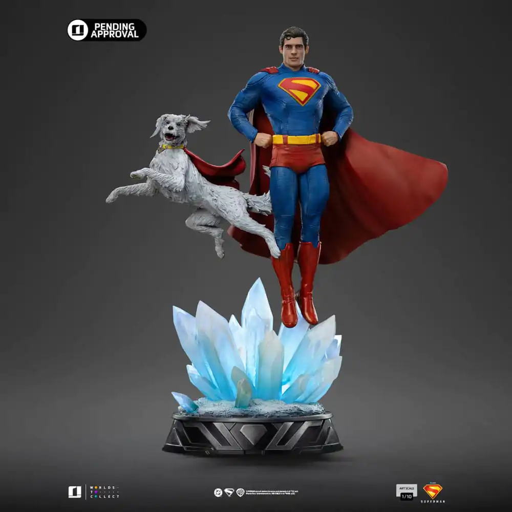 Superman Legacy Art Scale Statue 1/10 Superman & Krypto 32 cm Statue Produktfoto