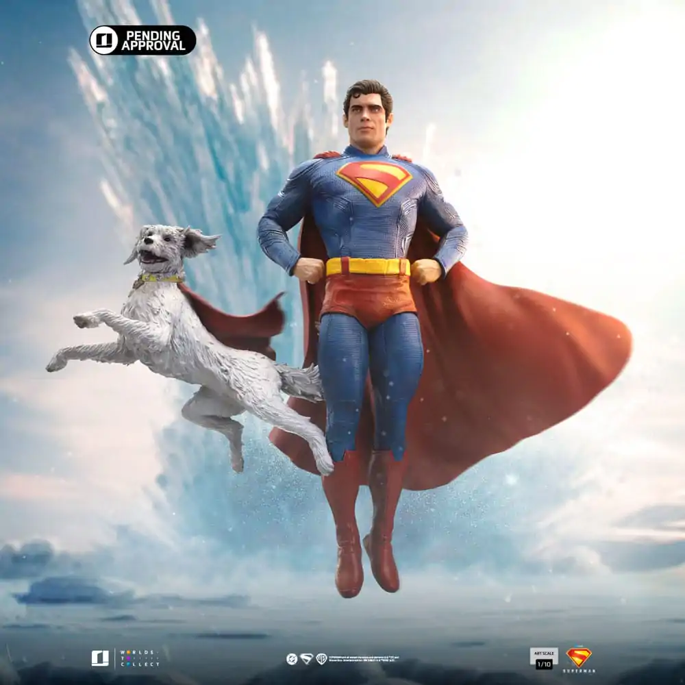 Superman Legacy Art Scale Statue 1/10 Superman & Krypto 32 cm Statue Produktfoto