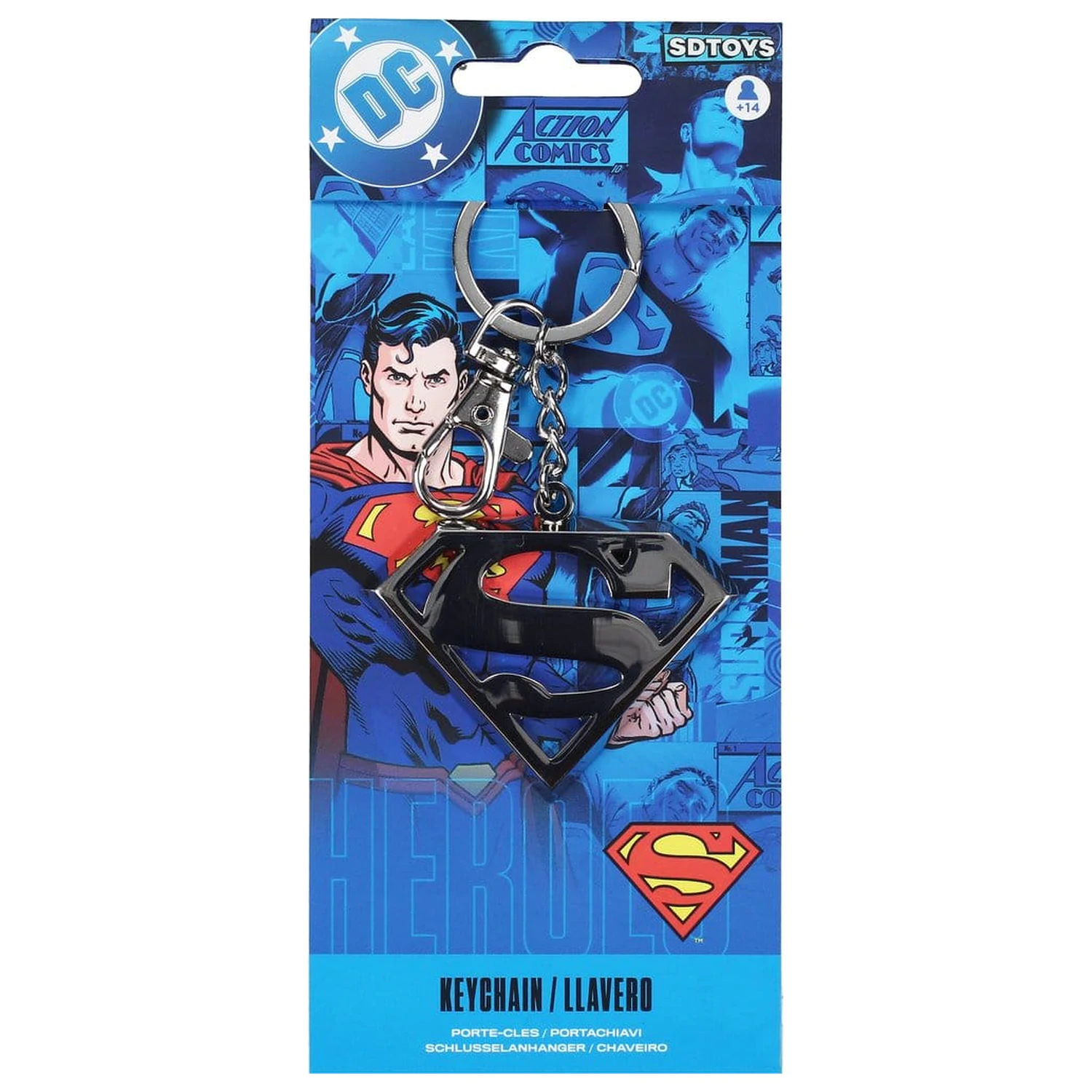 Superman Metall Schlüsselanhänger Produktfoto