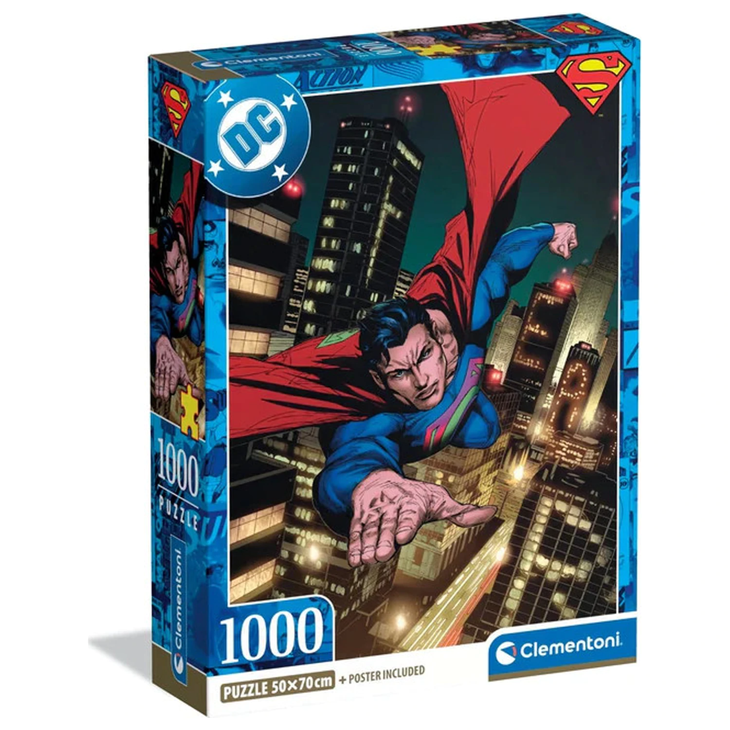 Superman Night 1000-teiliges Kompaktpuzzle Produktfoto