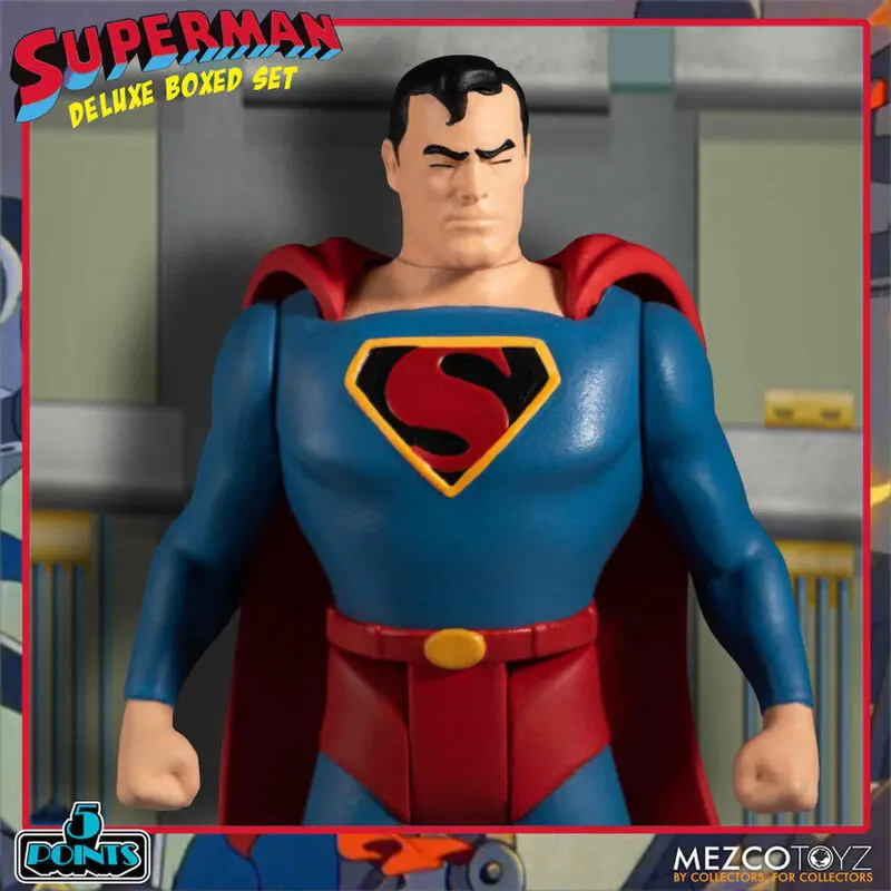 Superman The Mechanical Monsters (1941) 5 Points Actionfiguren Deluxe Box Set 10 cm Produktfoto