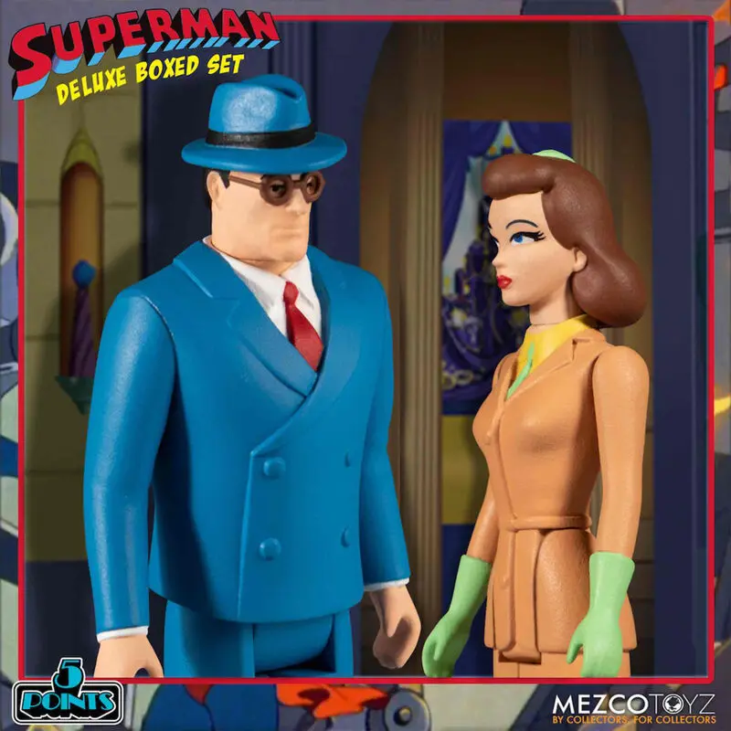 Superman The Mechanical Monsters (1941) 5 Points Actionfiguren Deluxe Box Set 10 cm Produktfoto
