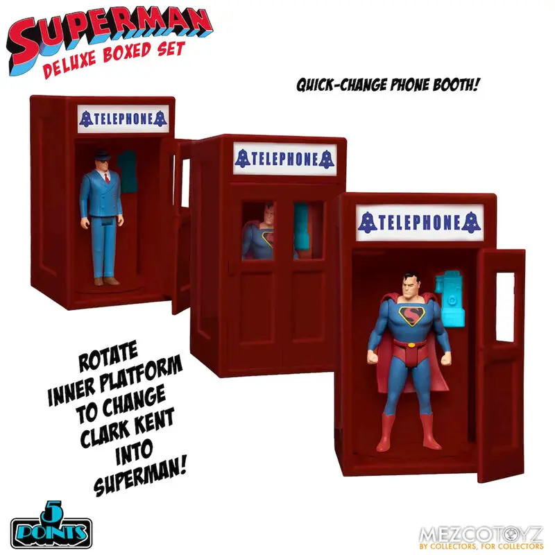 Superman The Mechanical Monsters (1941) 5 Points Actionfiguren Deluxe Box Set 10 cm Produktfoto