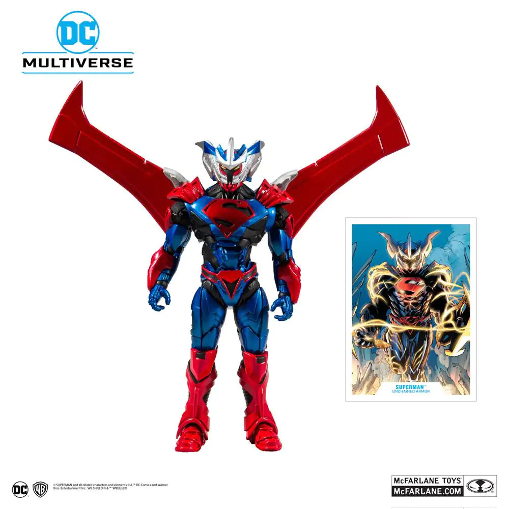 Superman Unchained Actionfigur Superman (Unchained Armor) 18 cm Produktfoto