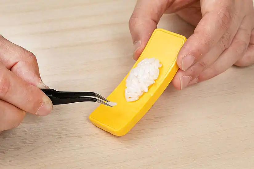 Sushi Plastik Model Kit 1/1 Egg 3 cm Produktfoto