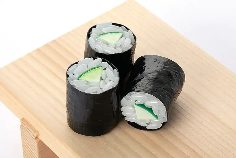 Sushi Plastik Model Kit 1/1 Kappa Maki (Cucumber Sushi Roll) (re-run) 3 cm Produktfoto
