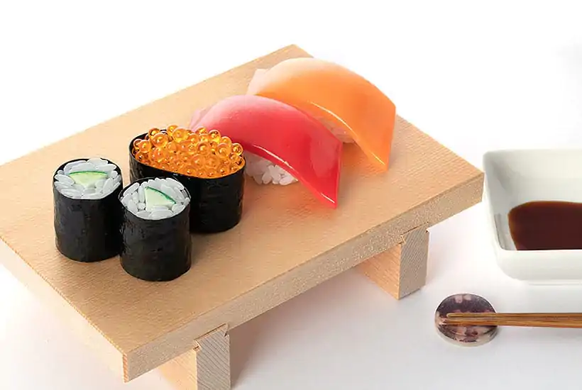 Sushi Plastik Model Kit 1/1 Salmon (re-run) 3 cm Produktfoto
