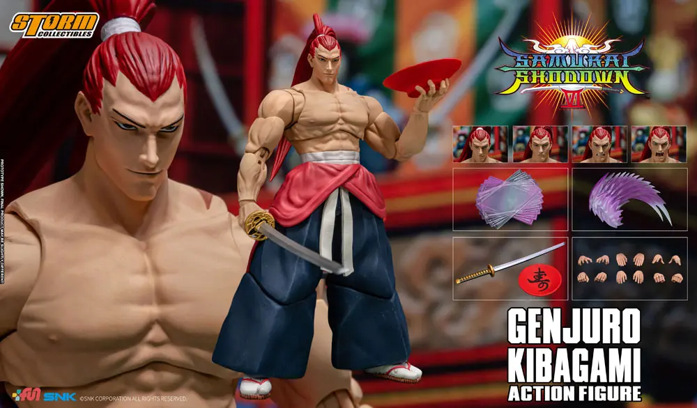 Samurai Shodown VI Actionfigur Genjuro Kibagami Produktfoto