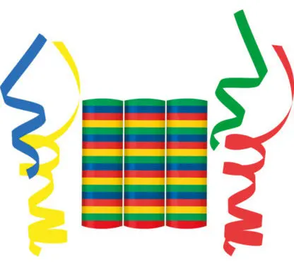 Colorful Serpentine Streamers, 3er-Pack Produktfoto