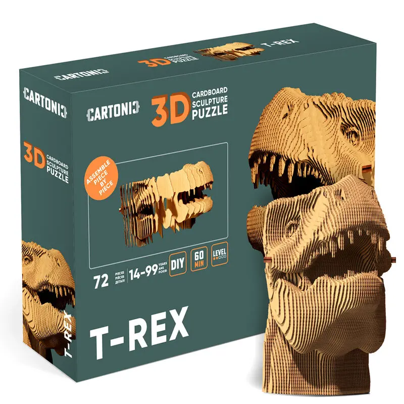 T-Rex Kartonisches 3D-Puzzle 72 Teile Produktfoto