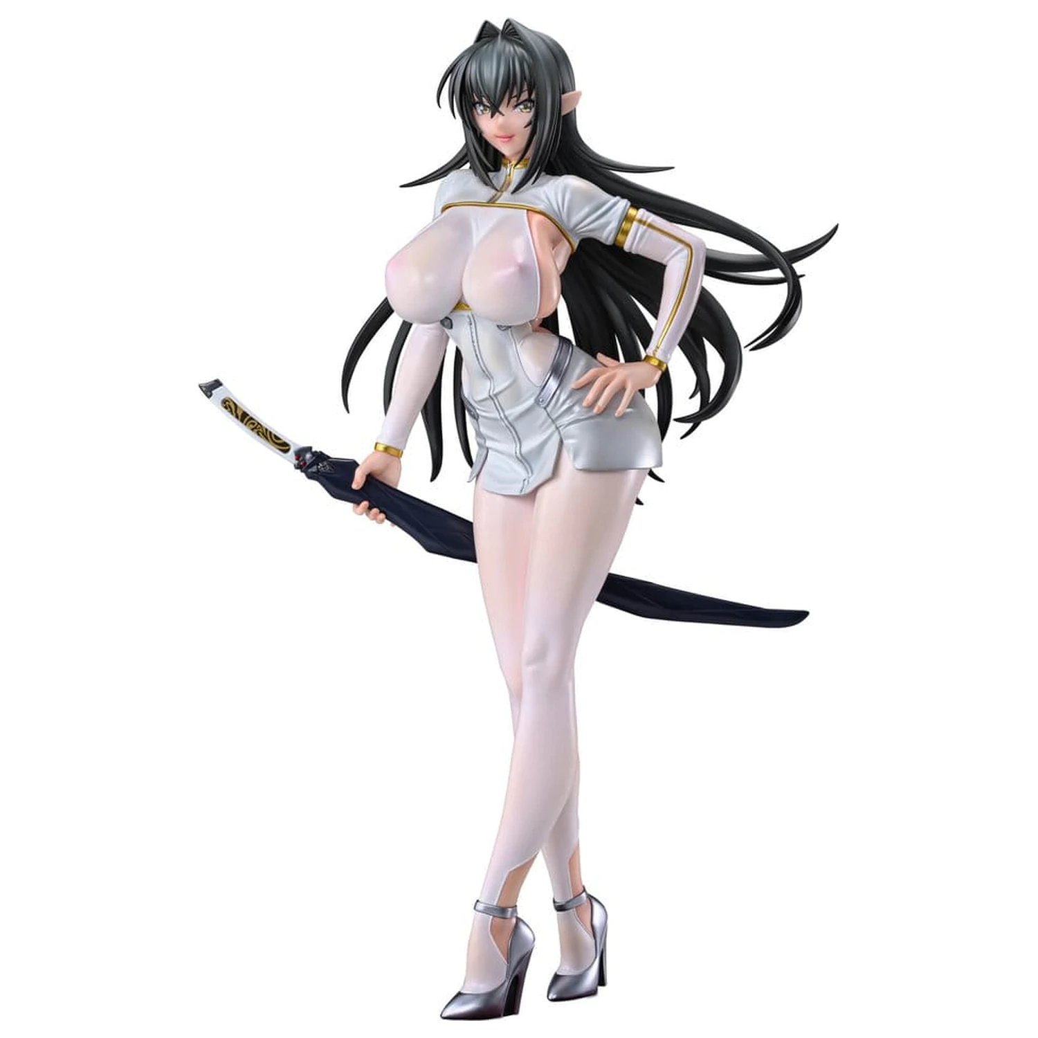 Taimanin RPG PVC Figur 1/6 Annerose Vajra White see-through Ver. 31 cm Produktfoto