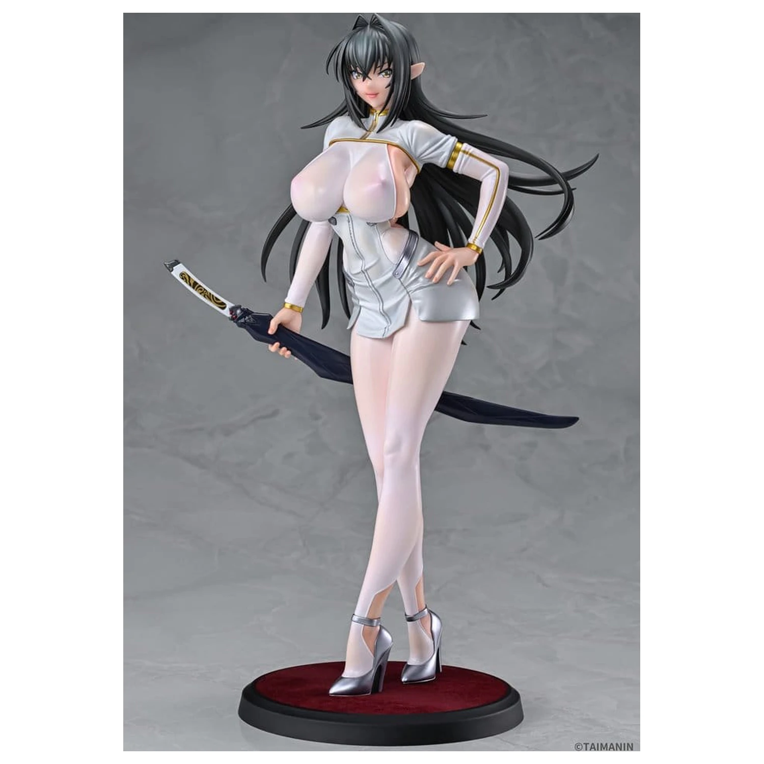 Taimanin RPG PVC Figur 1/6 Annerose Vajra White see-through Ver. 31 cm Produktfoto