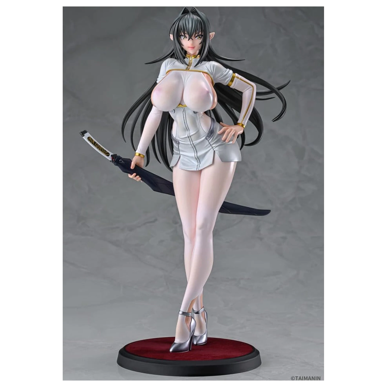 Taimanin RPG PVC Figur 1/6 Annerose Vajra White see-through Ver. 31 cm Produktfoto