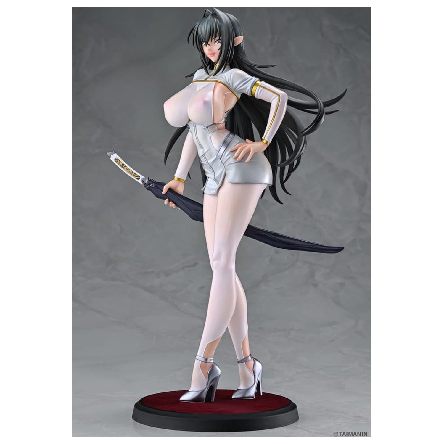 Taimanin RPG PVC Figur 1/6 Annerose Vajra White see-through Ver. 31 cm Produktfoto