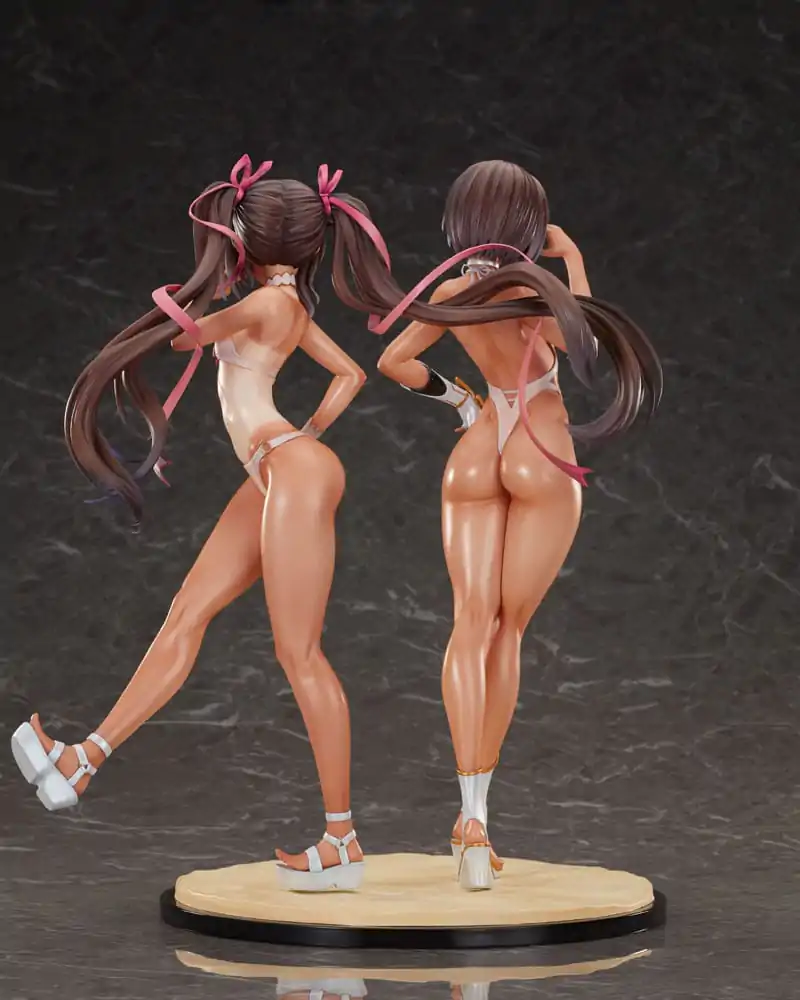 Taimanin RPG Set mit 2 PVC-Statuen 1/6 Adult Yukikaze und Young Yukikaze Swimsuits Ver. 28 cm Produktfoto