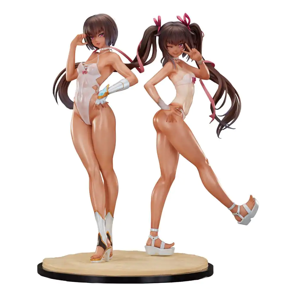 Taimanin RPG Set mit 2 PVC-Statuen 1/6 Adult Yukikaze und Young Yukikaze Swimsuits Ver. 28 cm Produktfoto