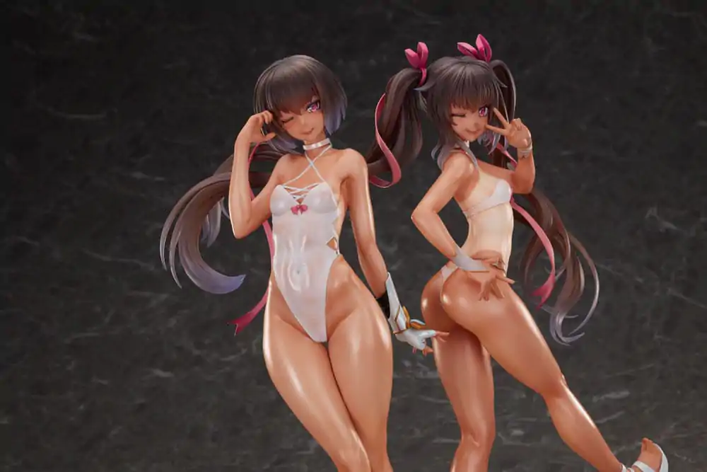 Taimanin RPG Set mit 2 PVC-Statuen 1/6 Adult Yukikaze und Young Yukikaze Swimsuits Ver. 28 cm Produktfoto